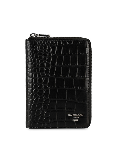 

Da Milano Black Textured Passport Case