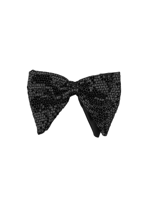 

The Tie Hub Black Solid Bow Tie