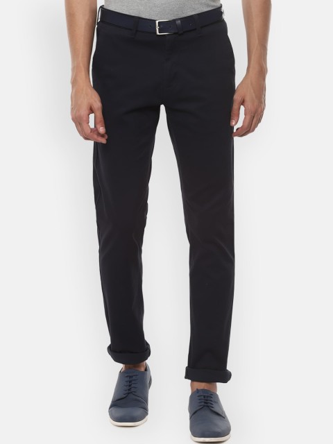 

Van Heusen Sport Men Black Slim Fit Solid Regular Trousers