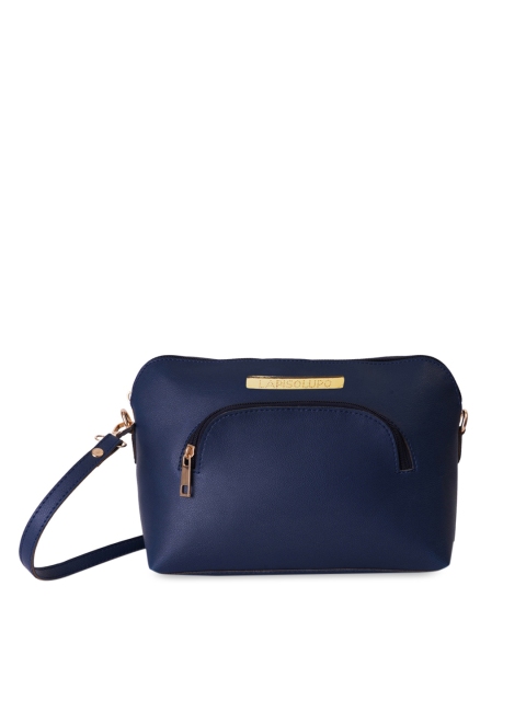 

Lapis O Lupo Navy Blue Solid Sling Bag