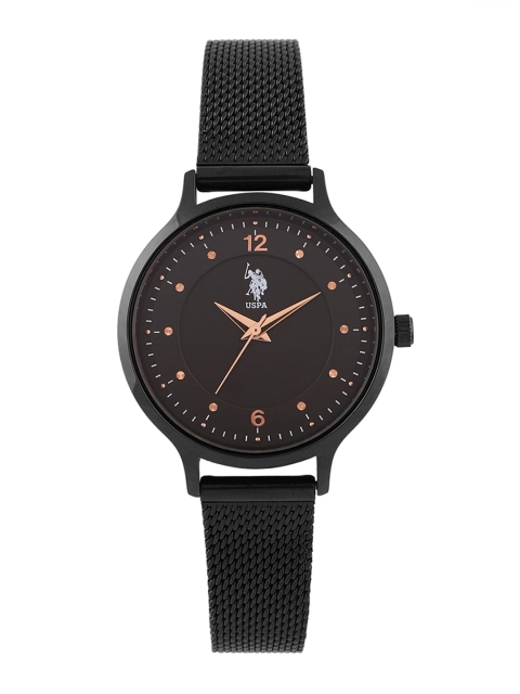 

U.S. Polo Assn. Women Black Analogue Watch