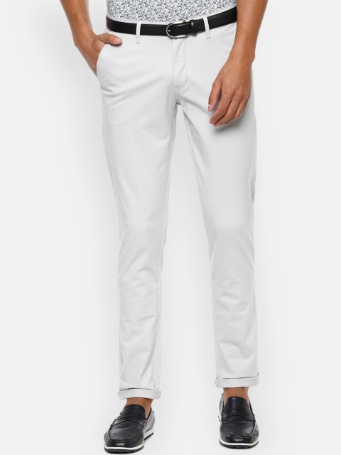 

Van Heusen Sport Men White Slim Fit Solid Regular Trousers