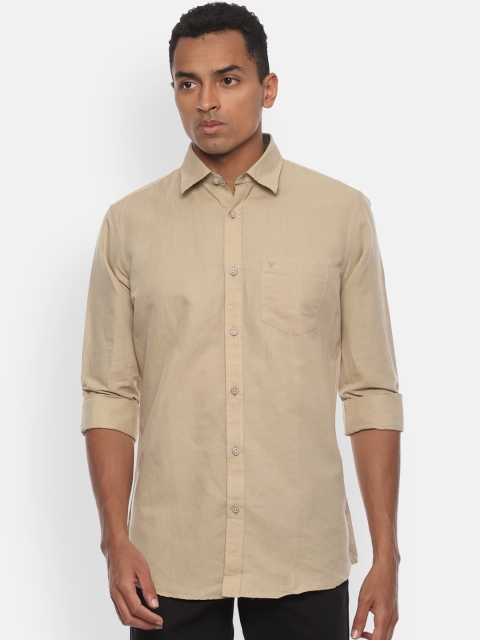 

Van Heusen Sport Men Beige Slim Fit Solid Casual Shirt