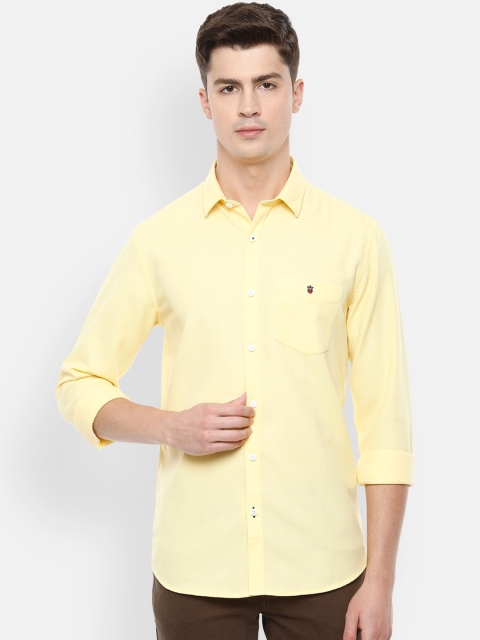 

Louis Philippe Sport Men Yellow Slim Fit Solid Casual Shirt