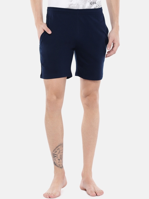 

Sweet Dreams Men Blue Solid Lounge Shorts, Navy blue