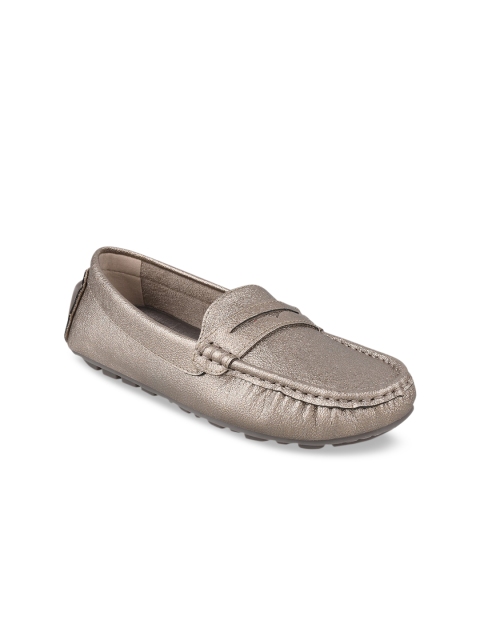 

Stelatoes Women Grey Textured Lightweight Driving Shoes