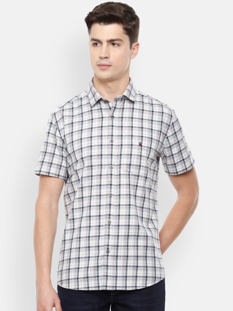 

Louis Philippe Sport Men White Slim Fit Checked Casual Shirt