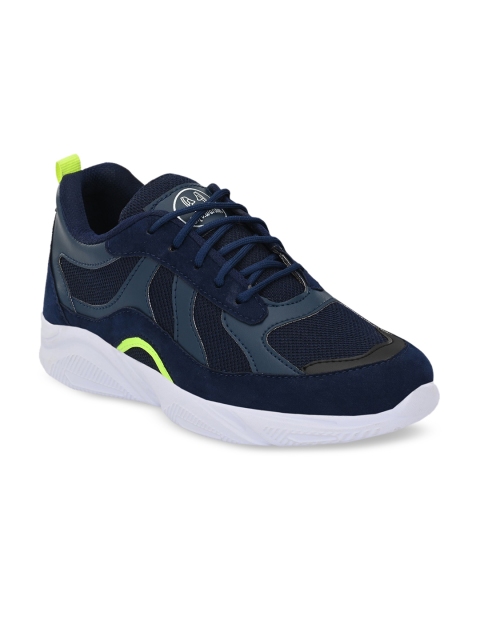 

Mr.wonker Men Blue Woven Design Sneakers