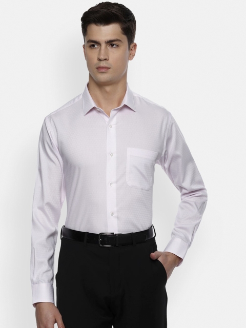 

Van Heusen Men Pink Regular Fit Solid Casual Shirt