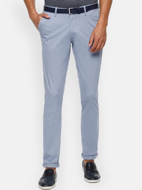 

Van Heusen Sport Men Blue Slim Fit Solid Regular Trousers