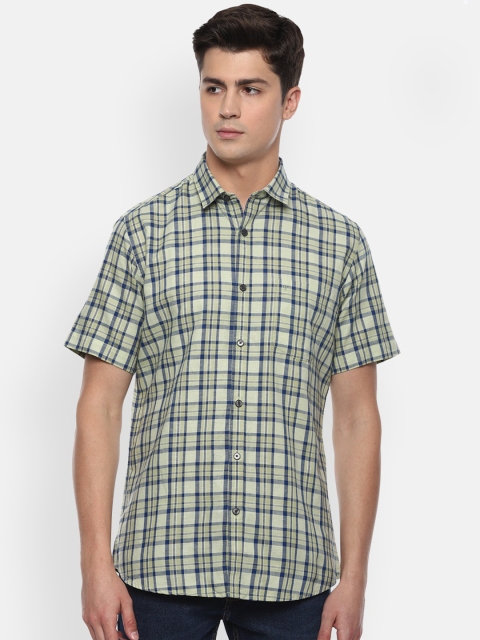 

Van Heusen Sport Men Green Slim Fit Checked Casual Shirt