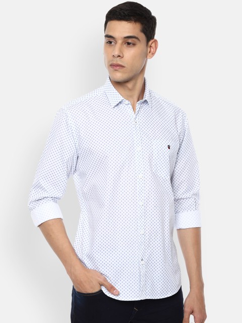 

Louis Philippe Sport Men White Slim Fit Printed Casual Shirt