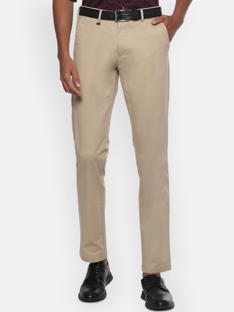 

Van Heusen Men Beige Slim Fit Solid Formal Trousers