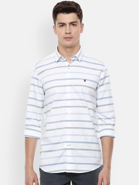 

Louis Philippe Sport Men White Slim Fit Striped Casual Shirt