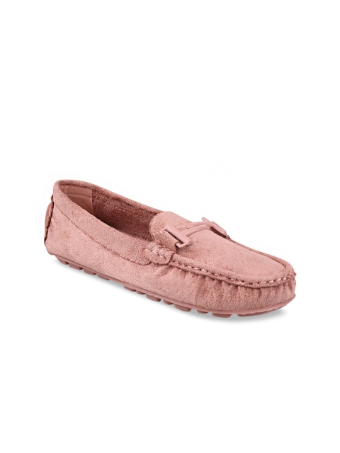 

Stelatoes Women Pink Solid Lightweight Loafers