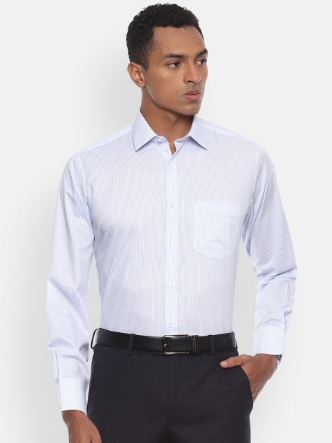 

Van Heusen Men Blue & White Regular Fit Striped Formal Shirt