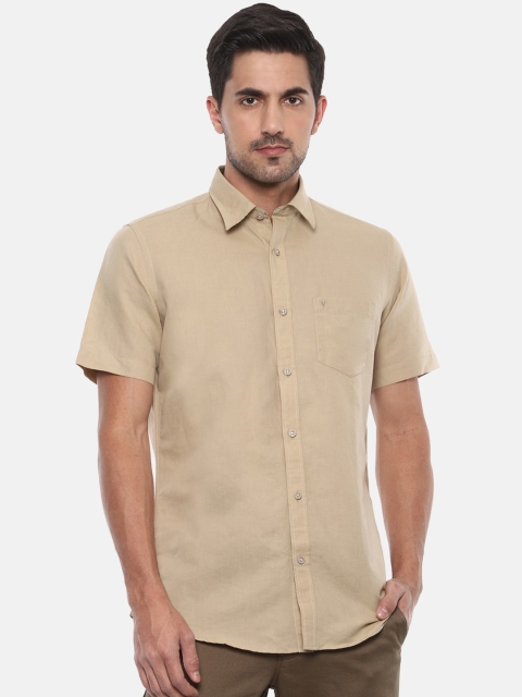 

Van Heusen Sport Men Beige Slim Fit Solid Casual Shirt