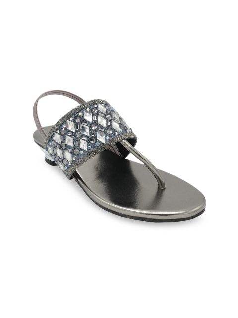 

Jazzy Juniors Girls Grey Embellished Block Heels
