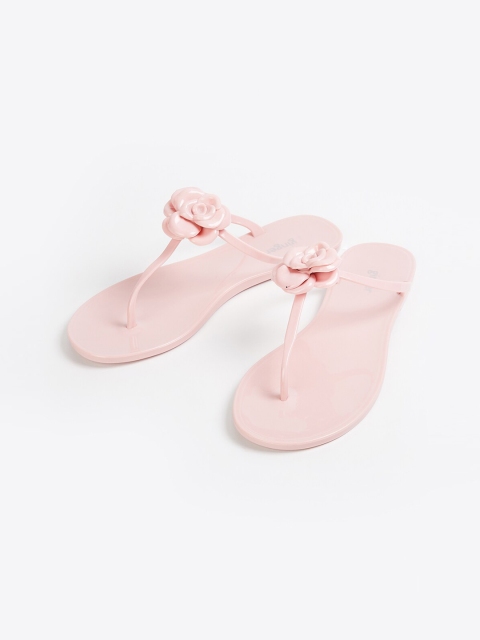 

Ginger by Lifestyle Women Pink Solid T-Strap Flats