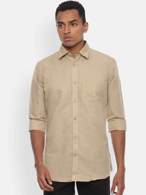 

Van Heusen Sport Men Beige Slim Fit Solid Casual Shirt