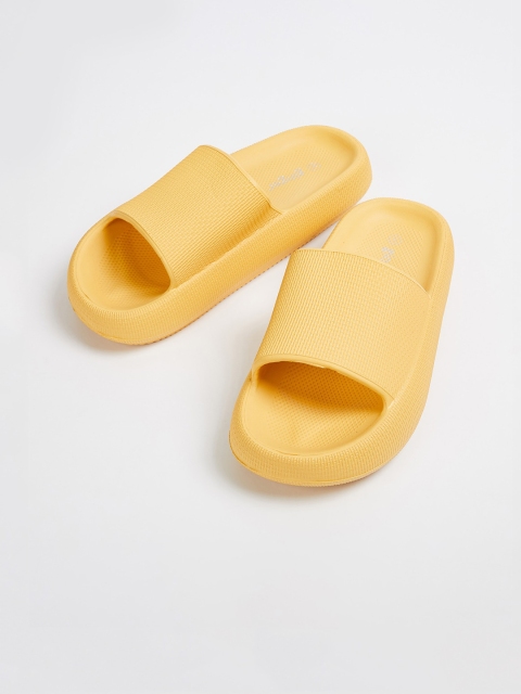 

Ginger by Lifestyle Women Yellow Solid Sliders