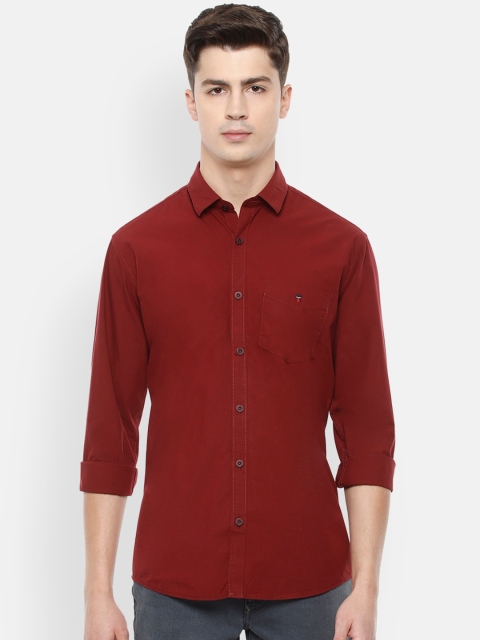 

Louis Philippe Sport Men Red Slim Fit Solid Casual Shirt