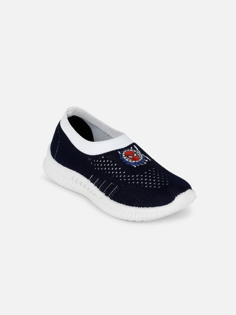 

Kids Ville Boys Spiderman Woven Design Slip-on Sneakers, Navy blue