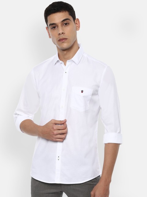 

Louis Philippe Sport Men White Slim Fit Solid Casual Shirt