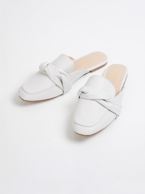 

CODE by Lifestyle Women Grey Solid PU Mules