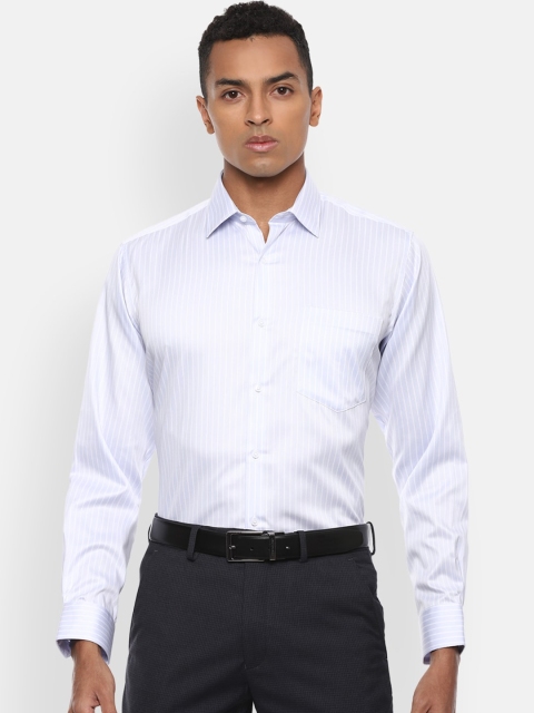 

Van Heusen Men Blue Regular Fit Striped Casual Shirt