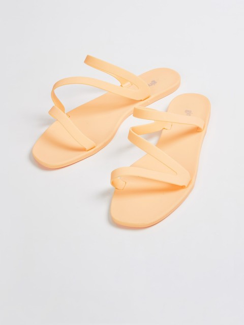 

Ginger by Lifestyle Women Yellow Solid Open Toe Flats