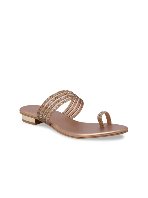 

Rocia Women Gold-Toned Woven Design Sandals