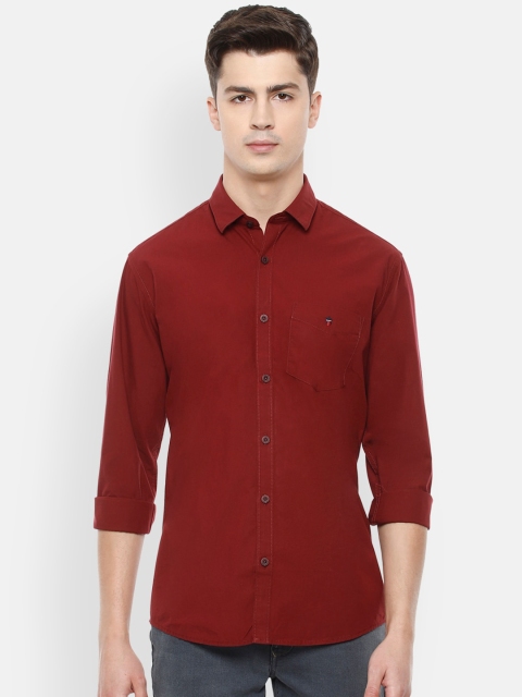 

Louis Philippe Sport Men Red Slim Fit Solid Casual Shirt