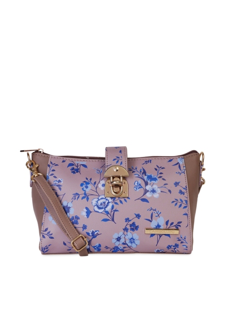 

Lapis O Lupo Peach-Coloured Printed Sling Bag