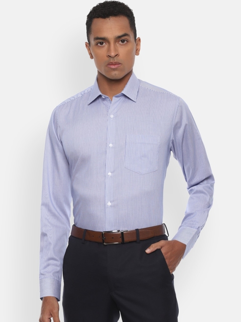 

Van Heusen Men Blue Regular Fit Checked Casual Shirt