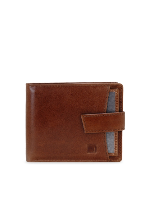 

Impulse Men Brown Solid Leather RIFD Two Fold Wallet