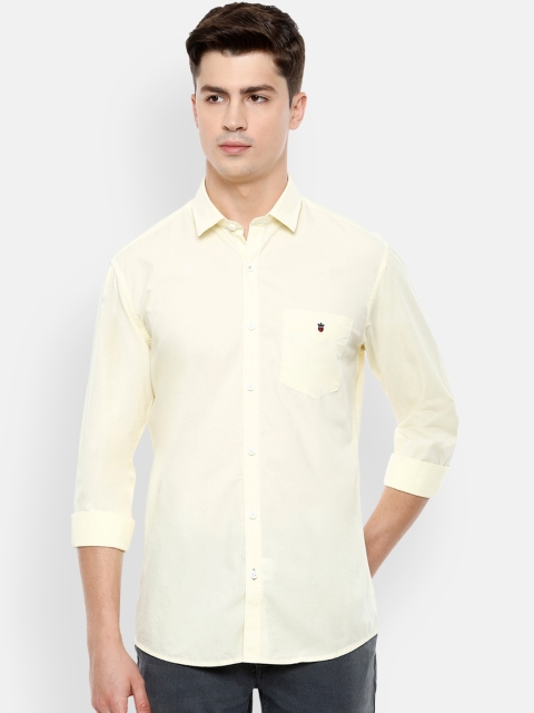 

Louis Philippe Sport Men Yellow Slim Fit Solid Casual Shirt