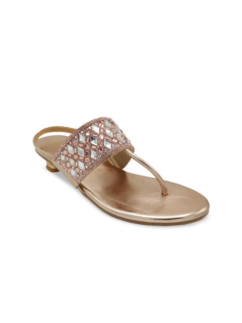 

Jazzy Juniors Girls Rose Gold Embellished Kitten Heels