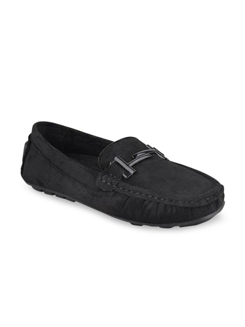 

Stelatoes Women Woven Design Driving Shoes, Black