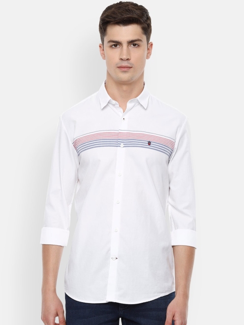 

Louis Philippe Sport Men White Slim Fit Printed Casual Shirt