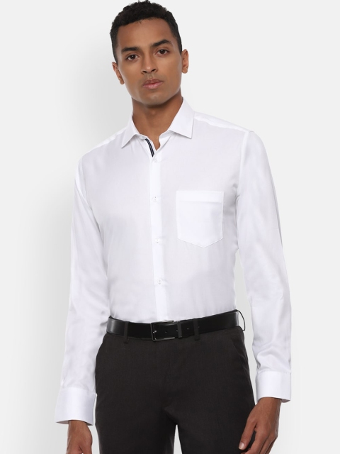 

Van Heusen Men White Regular Fit Solid Casual Shirt