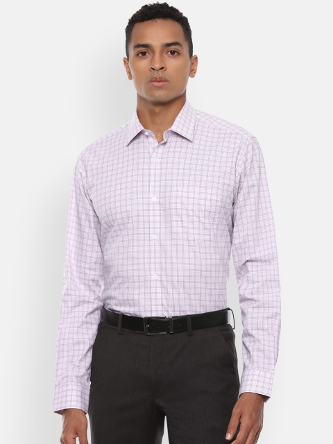 

Van Heusen Men White Regular Fit Checked Casual Shirt