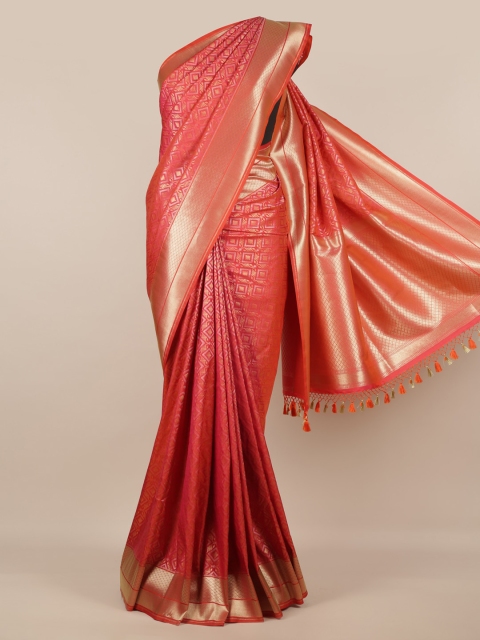 

Pothys Pink Pure Silk Woven Design Banarasi Saree