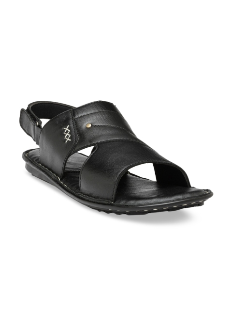 

Teakwood Leathers Men Black Sandals