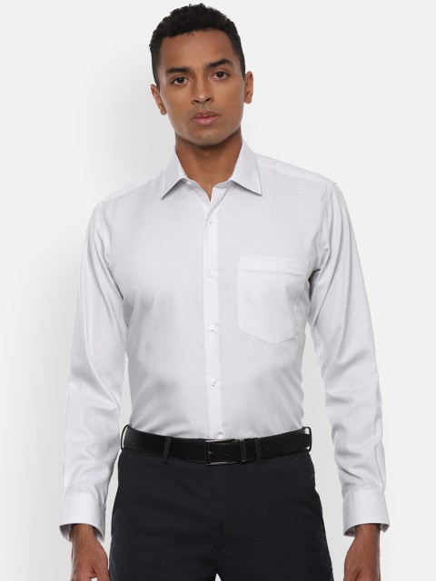 

Van Heusen Men White Regular Fit Solid Casual Shirt