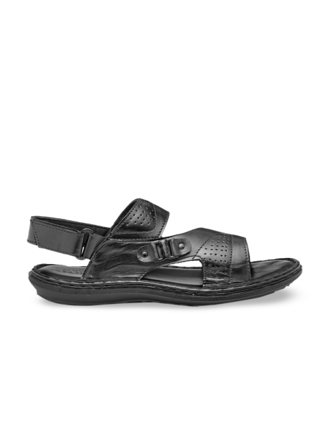 

Teakwood Leathers Men Black Comfort Sandals