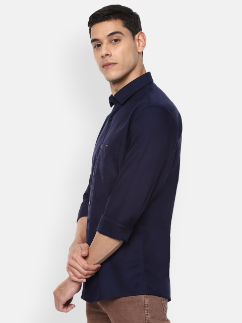 

Louis Philippe Sport Men Navy Blue Slim Fit Solid Semiformal Shirt