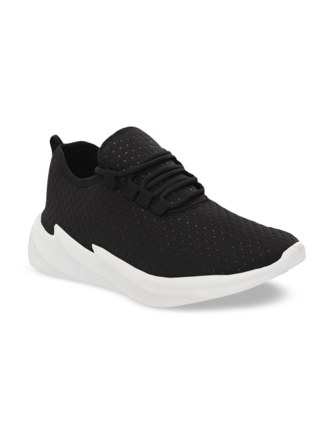 

Mr.wonker Men Woven Design Sneakers, Black