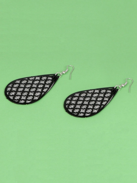

Jewelz Black Contemporary Drop Earrings