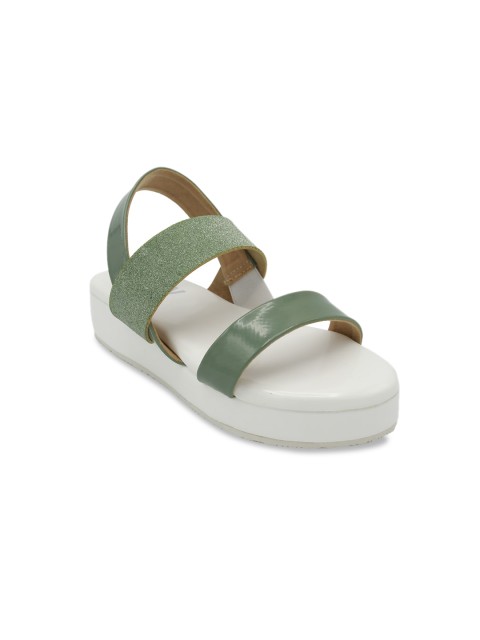 

Jazzy Juniors Girls Green Solid Sandals